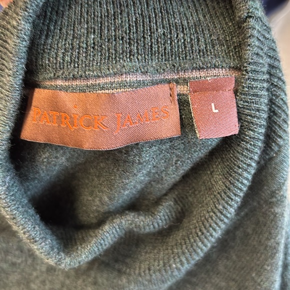 Patrick James Merino Wool Mock Neck Swester - Picture 4 of 6